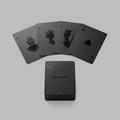 Matte all-black playing card deck — BLACKVERSE