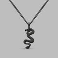 Black dragon pendant on a chain — BLACKVERSE